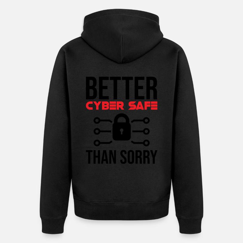 Cybersécurité Sécurité informatique Cybersécurité - Veste à capuche bio Premium Unisexe - noir