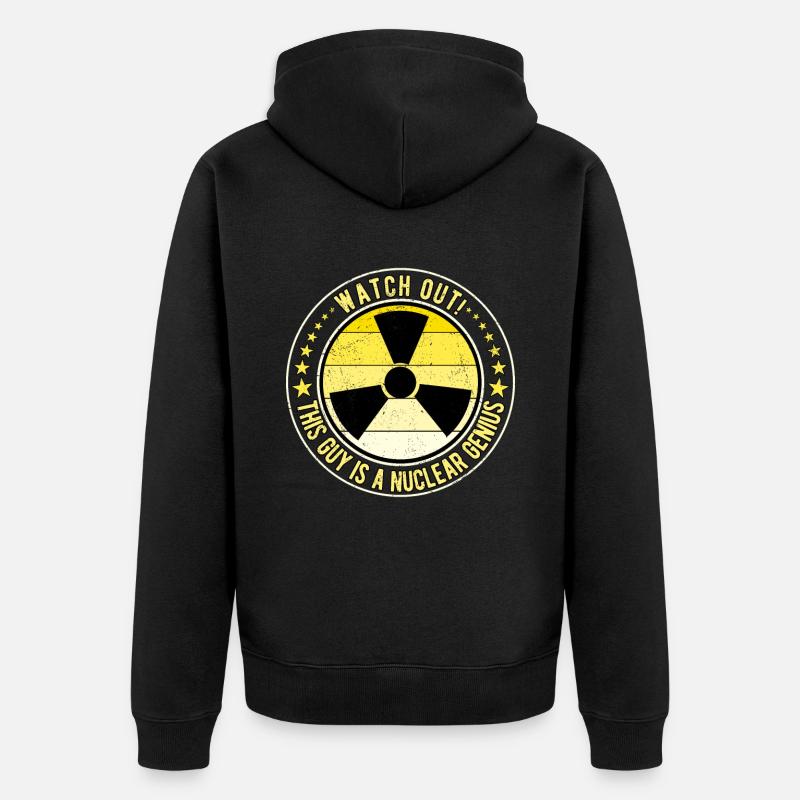 Nuclear Engineer Nuclear Technician - Unisex Premium Organic Zip Hoodie - black