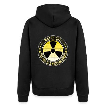 Nuclear Engineer Nuclear Technician - Unisex Premium Organic Zip Hoodie - black - Back - Nico (187cm)