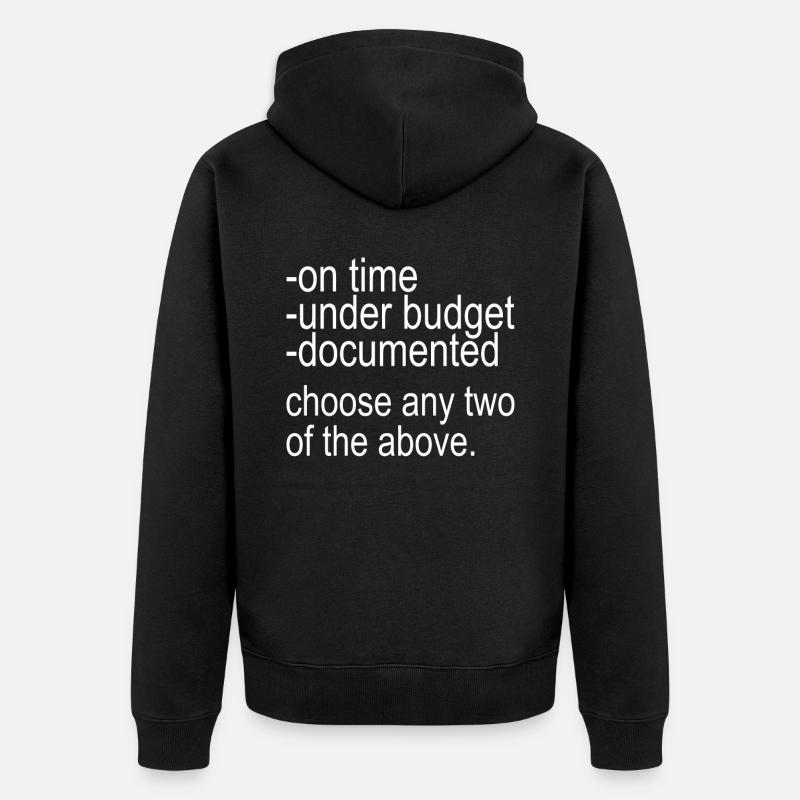 Programmeur Informaticien - Veste à capuche bio Premium Unisexe - noir