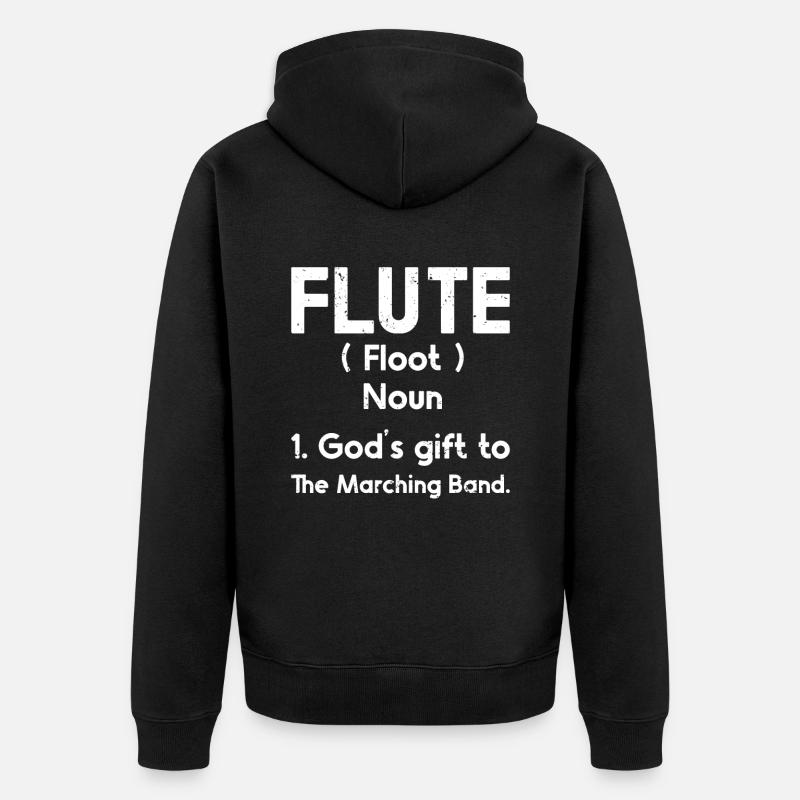 Flûte - Veste à capuche bio Premium Unisexe - noir