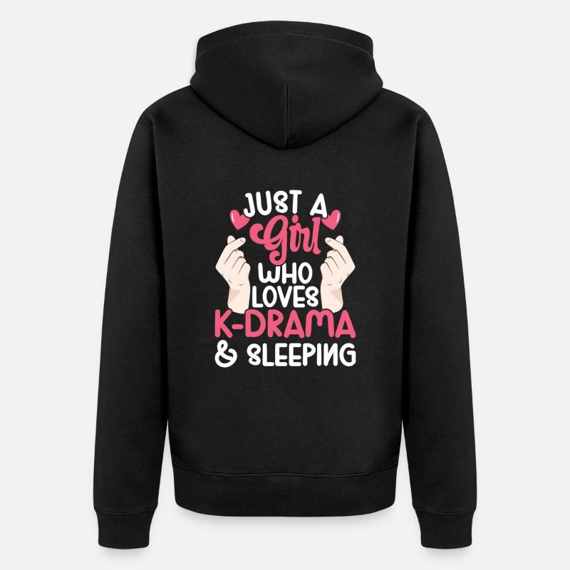 K-Drame - Veste à capuche bio Premium Unisexe - noir