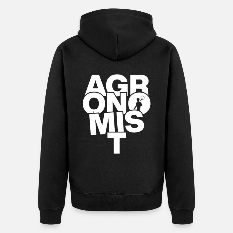 Buchhaltungsberuf - Agronom - Unisex Premium Bio Zip Hoodie - Schwarz