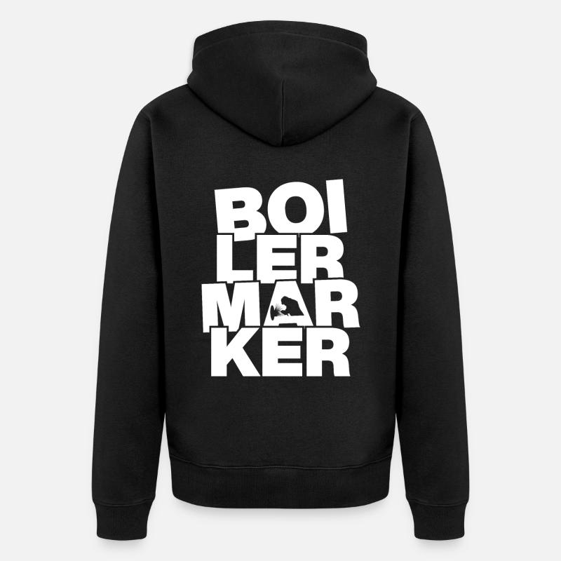 Travail professionnel - Boilermarker - Veste à capuche bio Premium Unisexe - noir