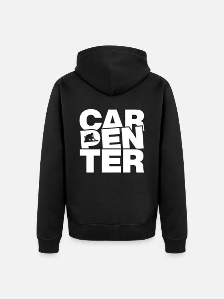 Carpentry - Carpenter - Unisex Premium Organic Zip Hoodie - black