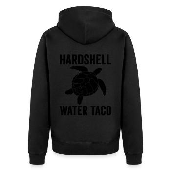 Drôle de taco aquatique à carapace dure de tortue - Veste à capuche bio Premium Unisexe - noir - Dos - Nico (187cm)