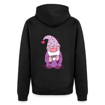 Christmas Elves Harmonica - Musicien - Veste à capuche bio Premium Unisexe - noir - Dos - Nico (187cm)