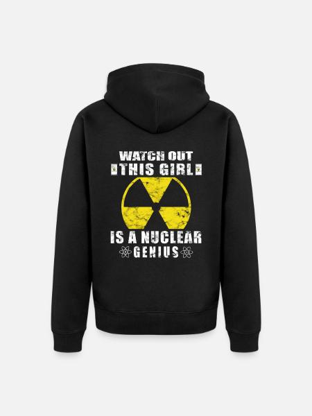 Kernkraft - Stolzer Nuklearingenieur - Unisex Premium Bio Zip Hoodie - Schwarz