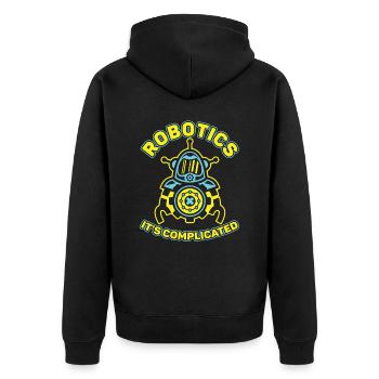 Robotique Ai Robot Drôle - Veste à capuche bio Premium Unisexe - noir - Dos - Nico (187cm)