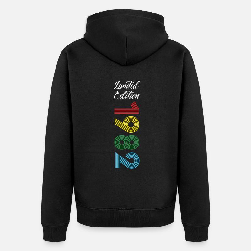 Édition limitée 1982 - Veste à capuche bio Premium Unisexe - noir