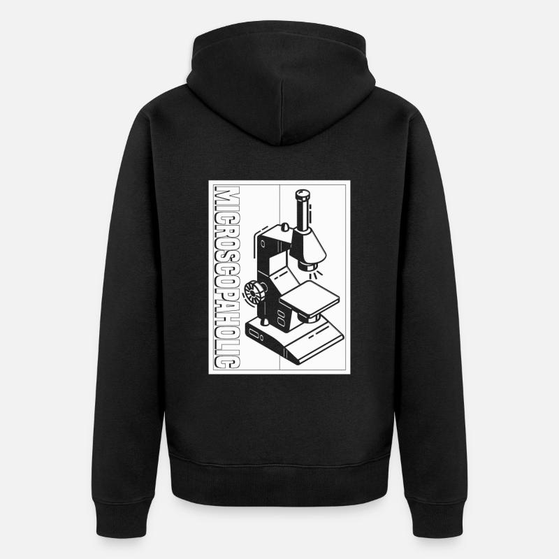 Biologie Biologiste Microscope - Veste à capuche bio Premium Unisexe - noir