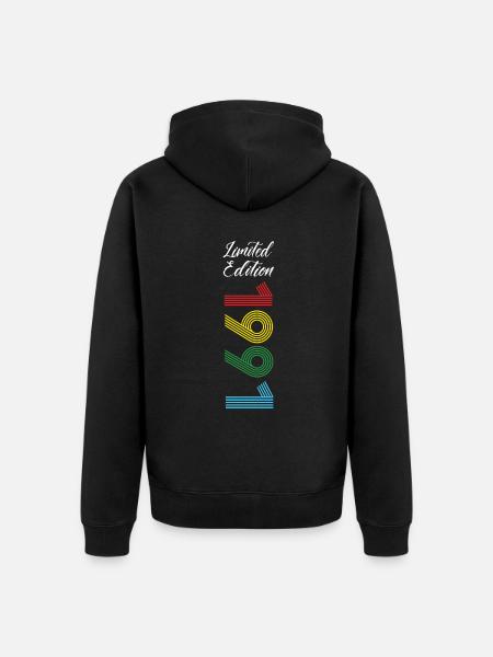 Limited Edition 1991 - Unisex Premium Organic Zip Hoodie - black