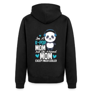 K-Pop Panda - Veste à capuche bio Premium Unisexe - noir - Dos - Nico (187cm)