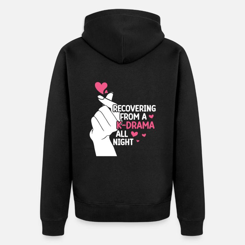 K-Drama - Unisex Premium Bio Zip Hoodie - Schwarz