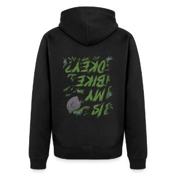 Unbenanntes Projekt 42 - Veste à capuche bio Premium Unisexe - noir - Dos - Nico (187cm)