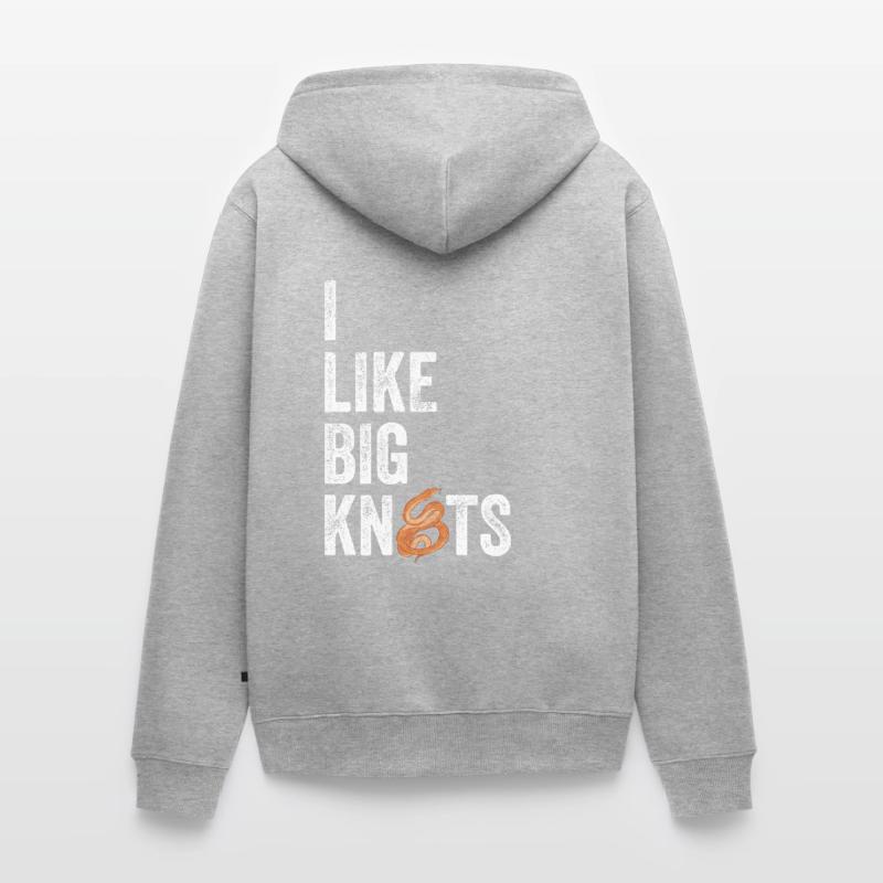 Königspython Ball Python Unisex Premium Bio Zip Hoodie