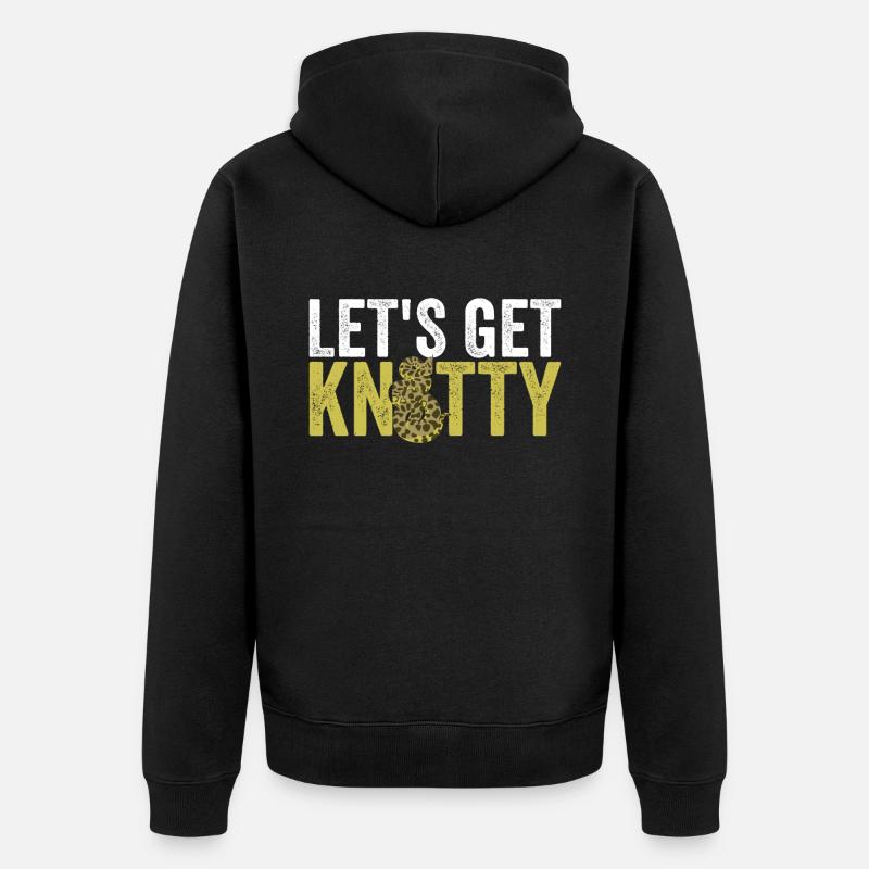 Königspython Banana Ball Python - Unisex Premium Organic Zip Hoodie - black