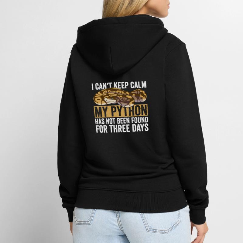 Königspython Banana Ball Python Unisex Premium Organic Zip Hoodie