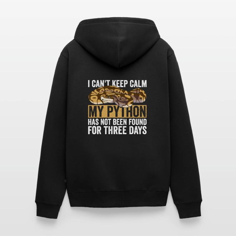 Königspython Banana Ball Python Unisex Premium Organic Zip Hoodie