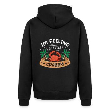 Alaska Geschenk Kinder Herren Damen USA Natur Eis - Unisex Premium Bio Zip Hoodie - Schwarz - Hinten - Nico (187cm)