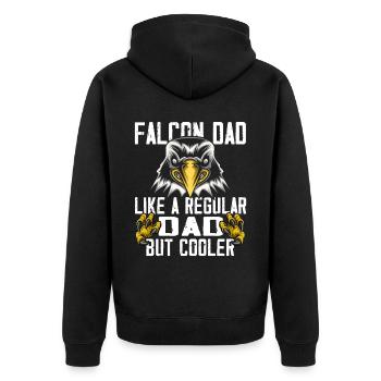 Fauconnerie Falkner Peregrine Falcon Vintage - Veste à capuche bio Premium Unisexe - noir - Dos - Nico (187cm)