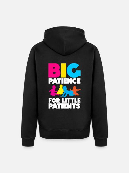 Kinder Krankenschwester Säugling Pädiatrie - Unisex Premium Bio Zip Hoodie - Schwarz