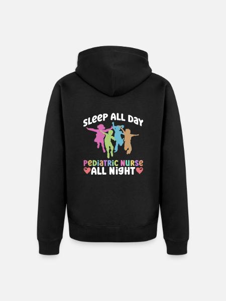 Kinder Krankenschwester Säugling Pädiatrie - Unisex Premium Bio Zip Hoodie - Schwarz