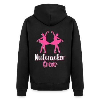 Ballett Tänzerin Mädchen Ballett Ballerina - Unisex Premium Bio Zip Hoodie - Schwarz - Hinten - Nico (187cm)