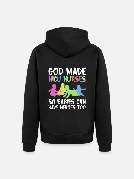 Kinder Krankenschwester Säugling Pädiatrie - Unisex Premium Bio Zip Hoodie - Schwarz