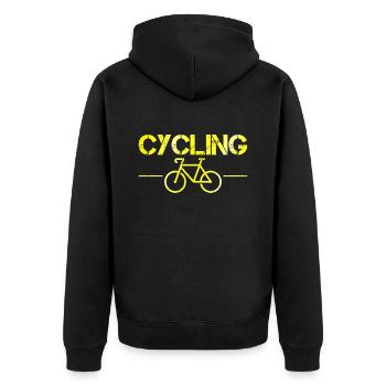 Bicyclette - Veste à capuche bio Premium Unisexe - noir - Dos - Nico (187cm)