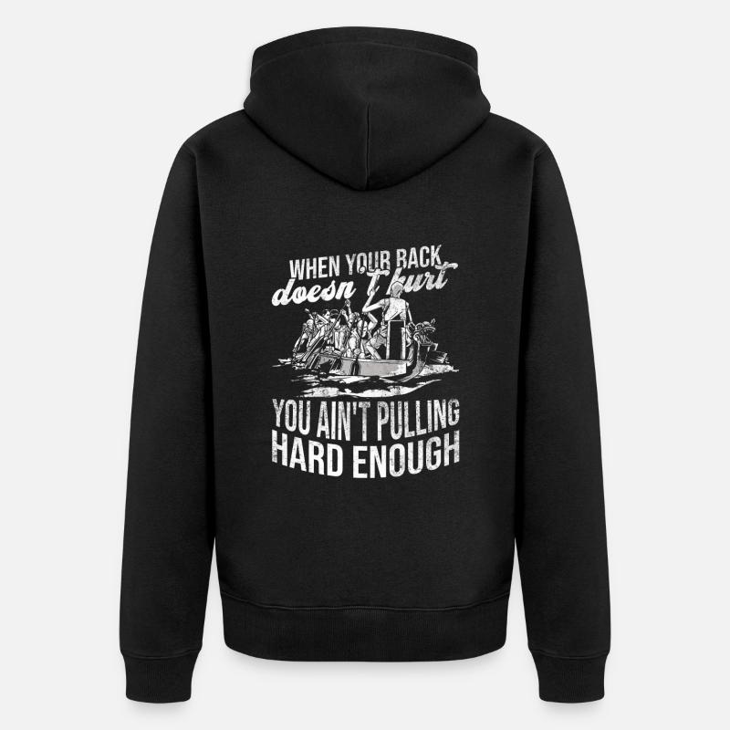 Drachenboot Drachenboot Mannschaft - Veste à capuche bio Premium Unisexe - noir