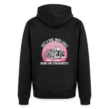 Drachenboot Mädchen - Veste à capuche bio Premium Unisexe - noir - Dos - Nico (187cm)