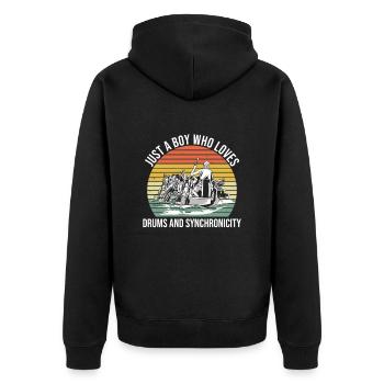Drachenboot Und Drachenboot Paddler - Veste à capuche bio Premium Unisexe - noir - Dos - Nico (187cm)