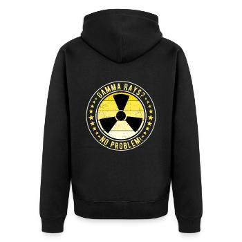Nuclear Engineer Nuclear Technician X-rays - Unisex Premium Organic Zip Hoodie - black - Back - Nico (187cm)