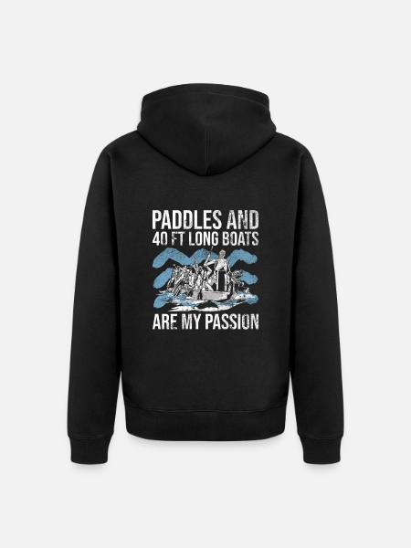 Chinesische Bootsrennen Und Drachenboot - Veste à capuche bio Premium Unisexe - noir