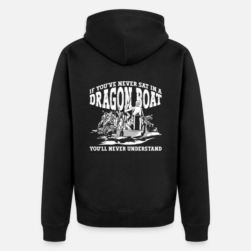 Drachenboot - Veste à capuche bio Premium Unisexe - noir
