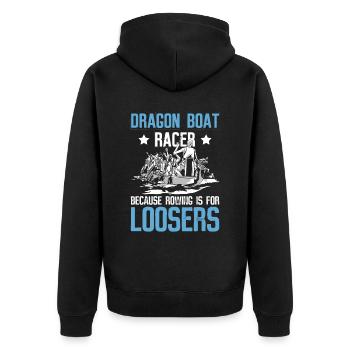 Drachenboot Und Drachenbootmannschaft - Veste à capuche bio Premium Unisexe - noir - Dos - Nico (187cm)