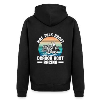 Drachenboot Und Drachenboottrainer - Veste à capuche bio Premium Unisexe - noir - Dos - Nico (187cm)