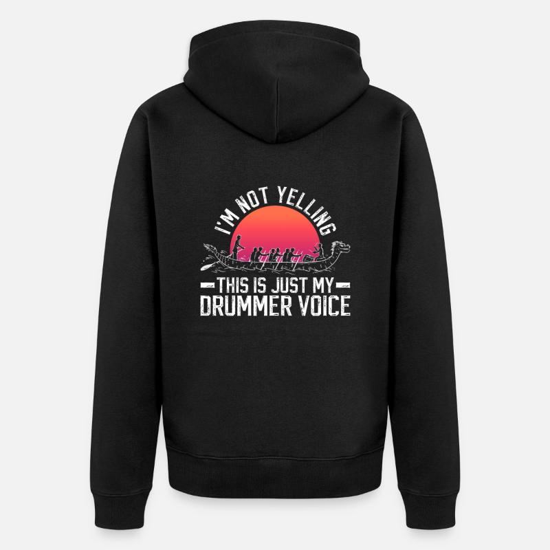 Drachenboot Und Drachenboottrainer - Unisex Premium Bio Zip Hoodie - Schwarz