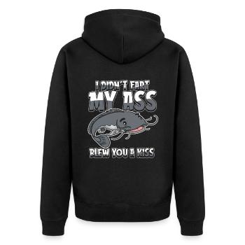 Wels Je n’ai pas pété mes fesses t’a soufflé un baiser - Veste à capuche bio Premium Unisexe - noir - Dos - Nico (187cm)