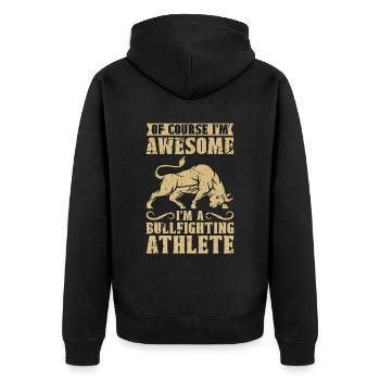 La tauromachie bien sûr, je suis génial aime la corrida - Veste à capuche bio Premium Unisexe - noir - Dos - Nico (187cm)