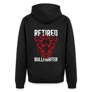 Bullfighting Retired Bullfighter Bullfight Torero - Unisex Premium Bio Zip Hoodie - Schwarz - Hinten - Nico (187cm)