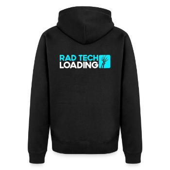 Radiology Radiologist Radiology Technician - Unisex Premium Organic Zip Hoodie - black - Back - Nico (187cm)