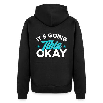 Radiology Radiologist Radiology Technician - Unisex Premium Organic Zip Hoodie - black - Back - Nico (187cm)