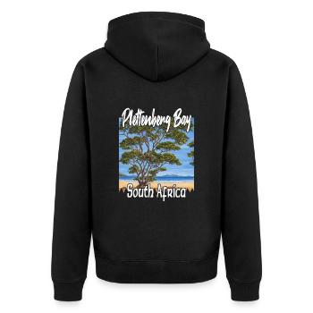 Plettenberg Bay Afrique du Sud - Veste à capuche bio Premium Unisexe - noir - Dos - Nico (187cm)