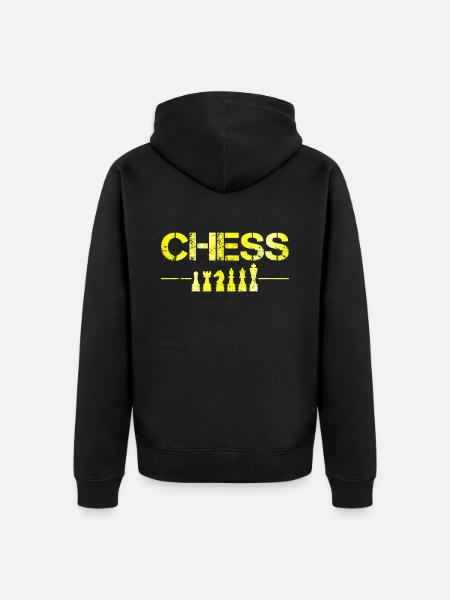 Schach - Unisex Premium Bio Zip Hoodie - Schwarz