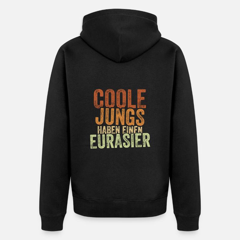 Eurasier - Unisex Premium Bio Zip Hoodie - Schwarz