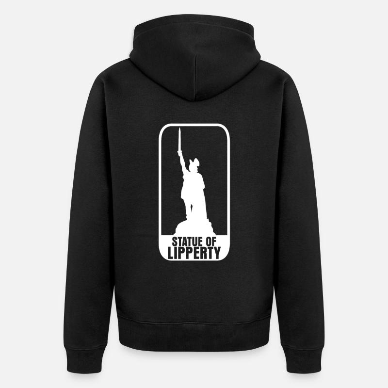 Hermann Monument - Veste à capuche bio Premium Unisexe - noir