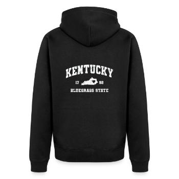 Kentucky 1792 Bluegrass State États-Unis Amérique - Veste à capuche bio Premium Unisexe - noir - Dos - Nico (187cm)