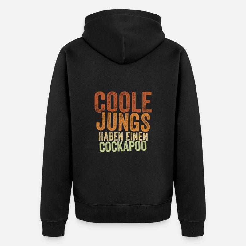 Cockapoo - Unisex Premium Bio Zip Hoodie - Schwarz